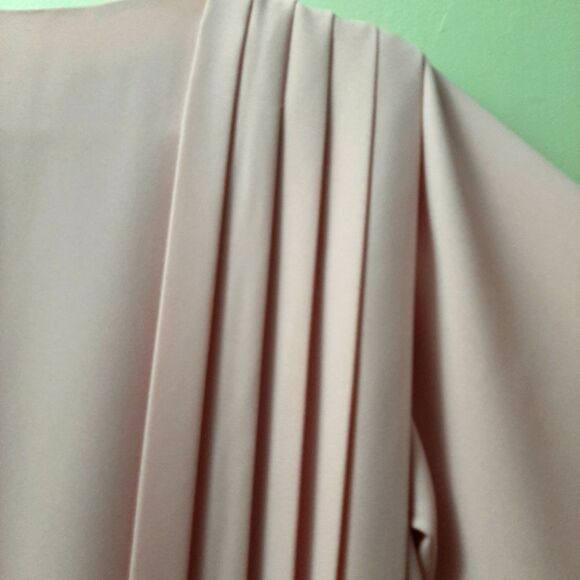 Vintage Jack Bryan Cape Like Pleated Midi Dress size 8 - Picture 5 of 13